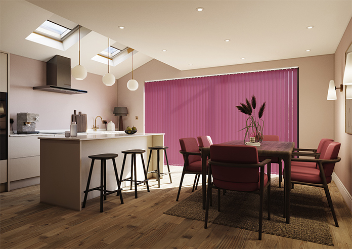 Roma, Cerise Pink - Vertical Blind - Image 6